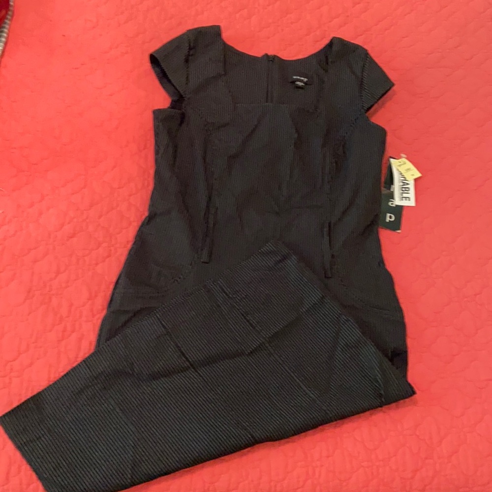 Sheath pinstriped dress